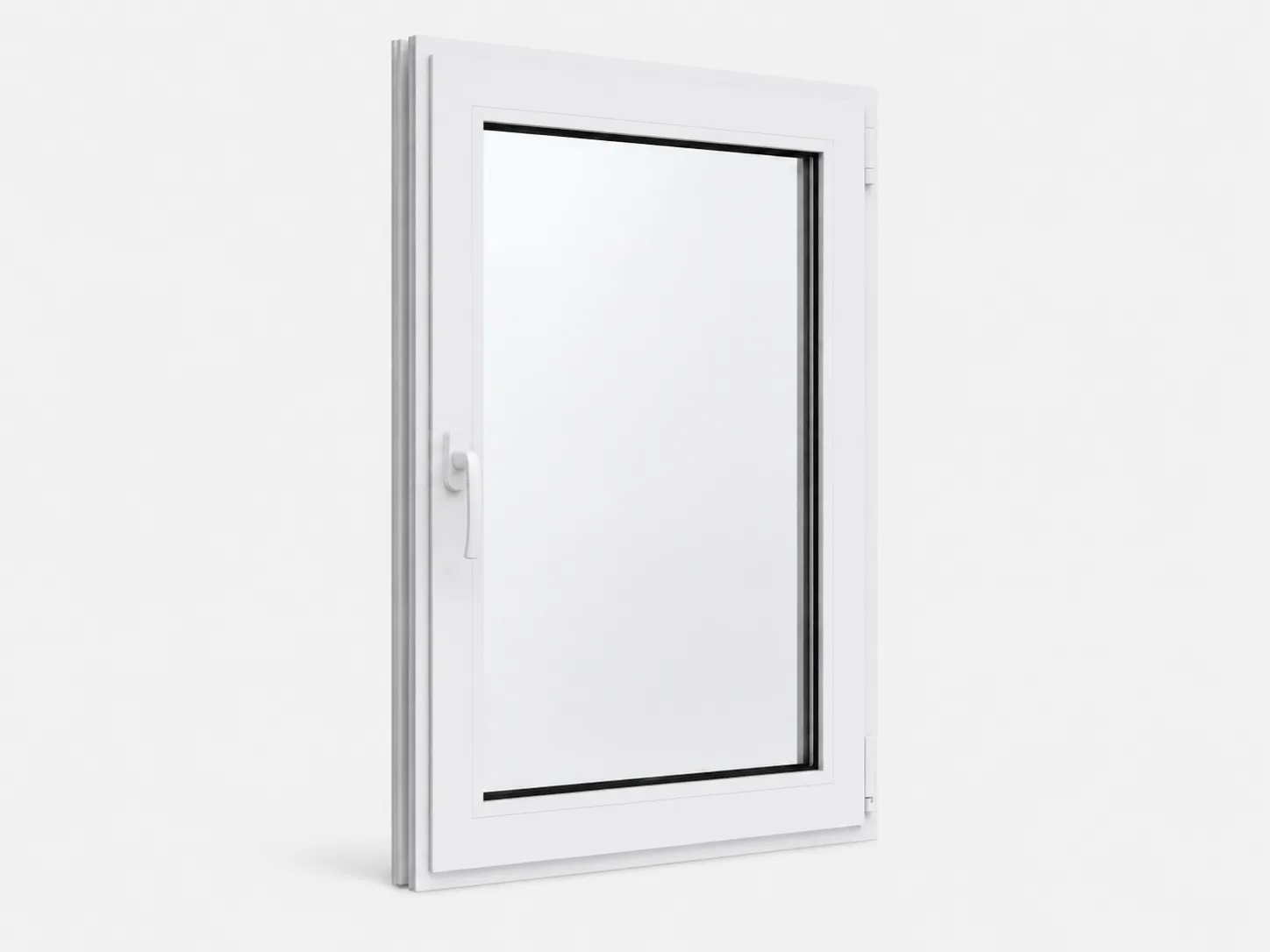 پنجره لولایی دو حالته Tilt & Turn UPVC