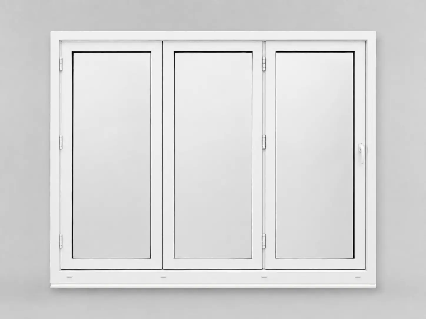 پنجره آکاردئونی دو جداره UPVC
