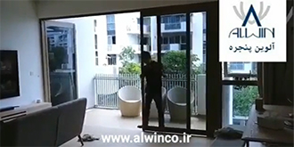پنجره ترکیبی ریلی فرانسوی و آکاردئونی
