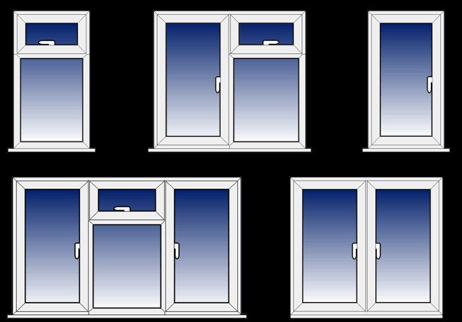 انواع پنجره دوجداره در ابعاد و طرح های متنوع 